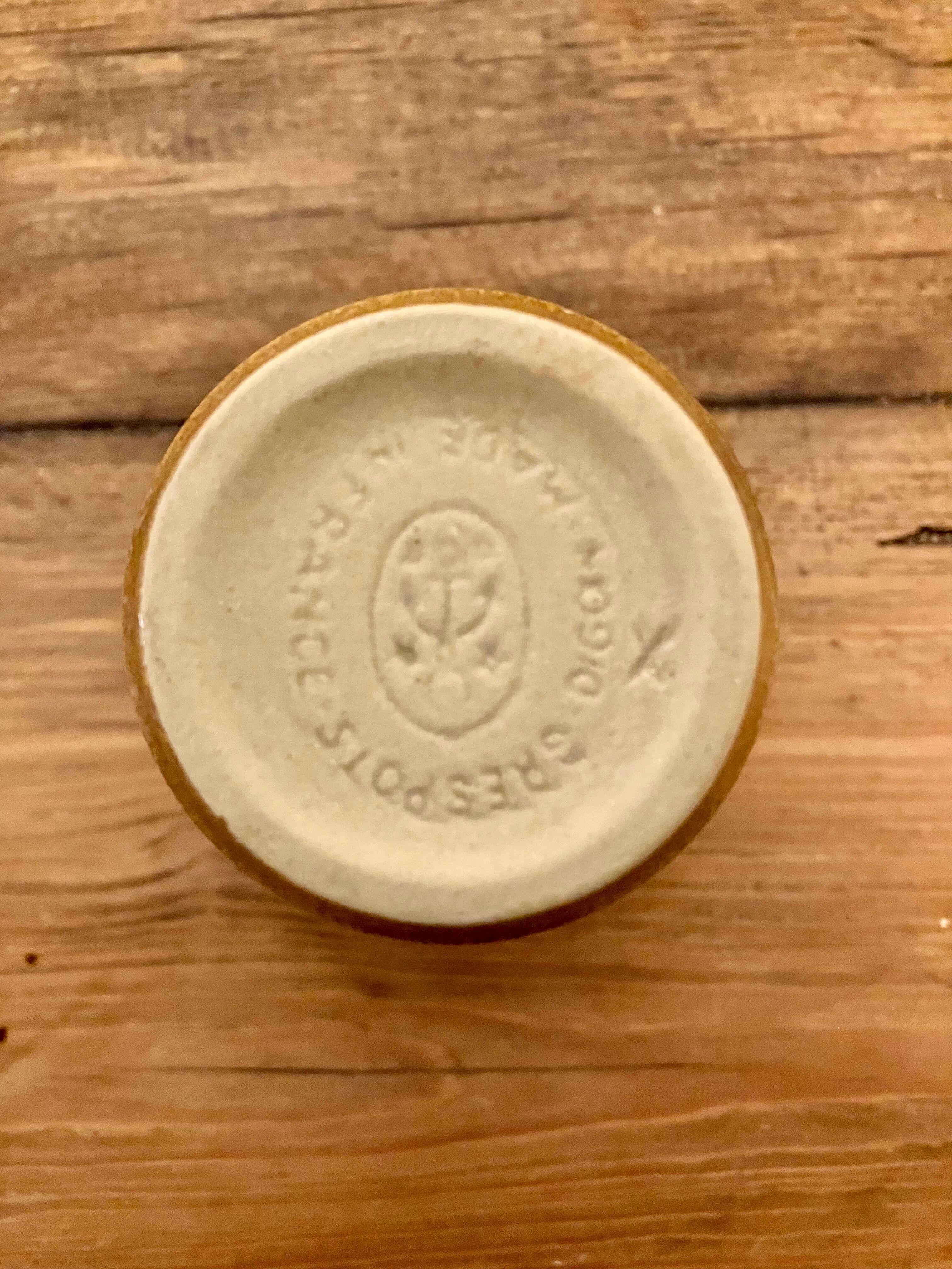 5 Digoin stoneware cups