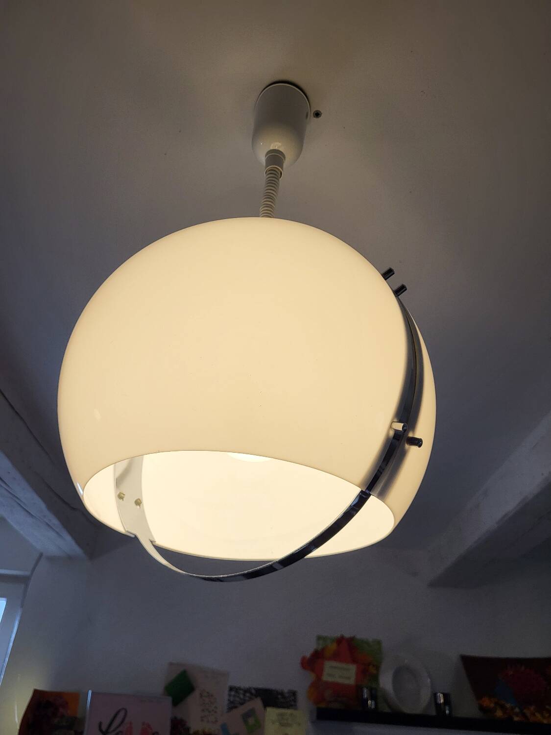 Vintage Harvey Guzzini pendant light