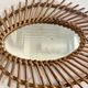 Vintage rattan mirror