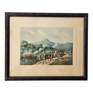 Tableau Aquarelle sur - voyage