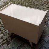 Chest of drawers 50s relooked ivory