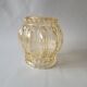 Yellow molded glass globe