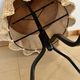 Ghost Trompe l’œil Table" side table in wicker – France, 1970s