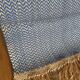 Hemp and wool woven carpet - 132x72cm