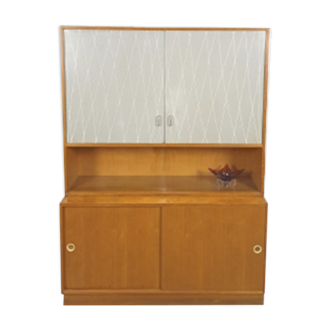 Buffet vintage en bois et portes en formica