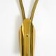 Mid Century unused brass wall lamp with double shade by Cosack Leuchten
