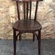 Old Chair Bistro Dark Curved Wood 70s Vintage