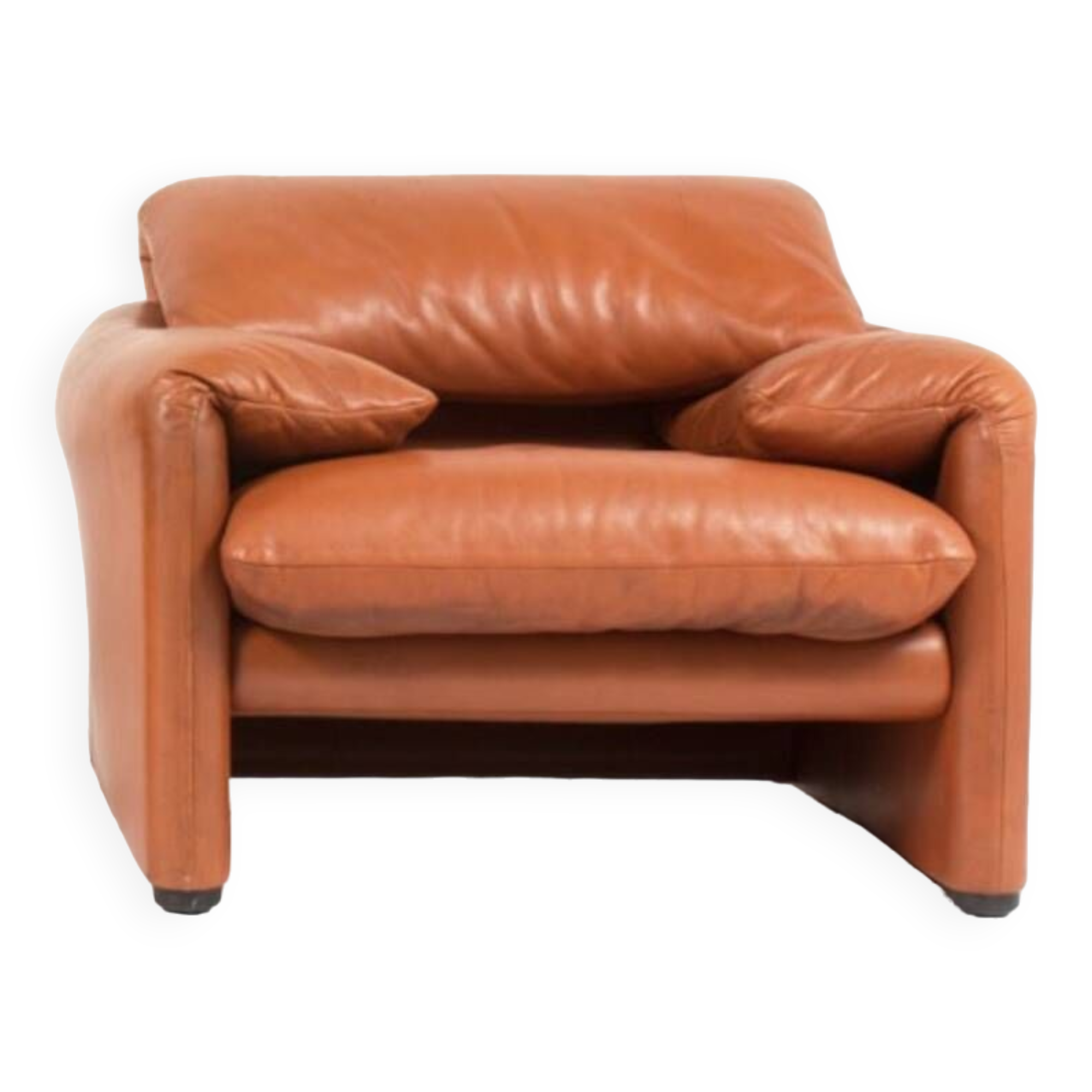 Cassina Maralunga leather armchair