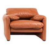 Cassina Maralunga leather armchair