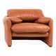 Fauteuil Cassina Maralunga en cuir