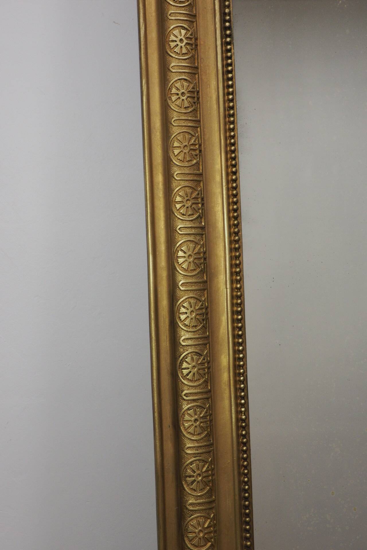 Very large Louis Philippe gilded trumeau mirror