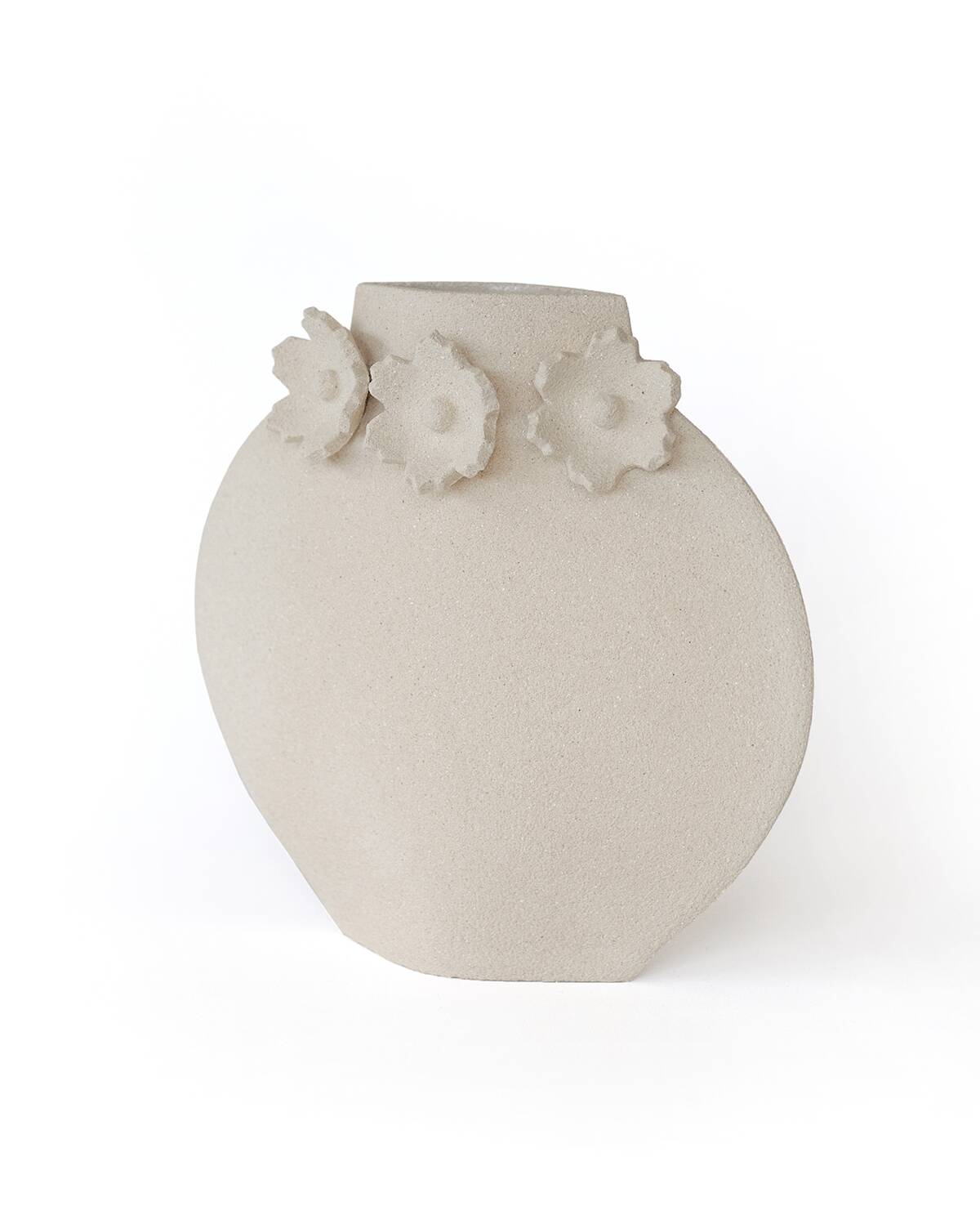 Ceramic Vase 'Sculptural Flowers - Moon'