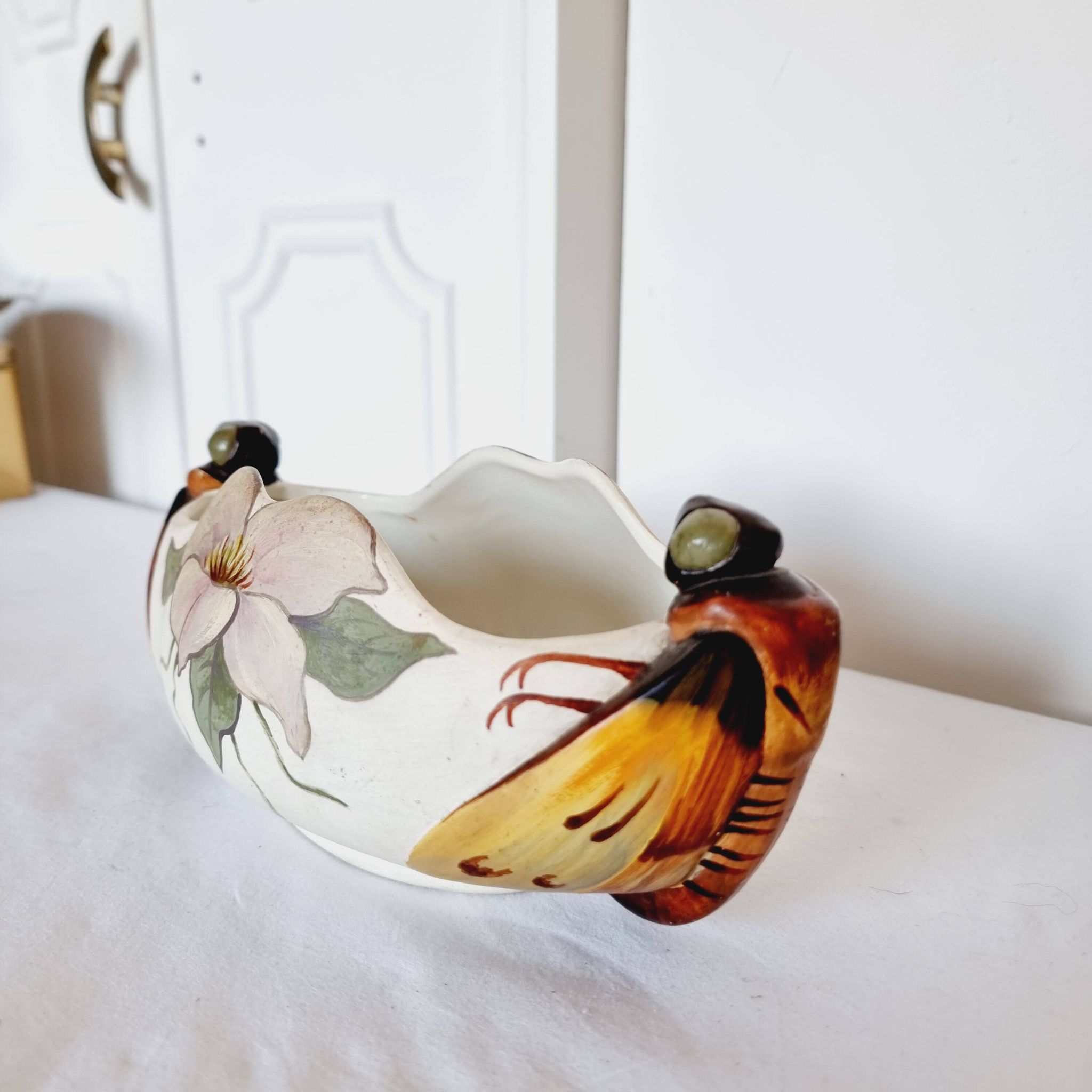 Authentic 1901 Royal Copenhagen Art Nouveau Porcelain planter Attributed to Arnold Krog