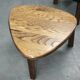 1960s Czechoslovak Mid-Century Solid Oak Nesting Tables, Set of Three