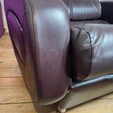 Vintage lounge chair in imitation leather from the 70s