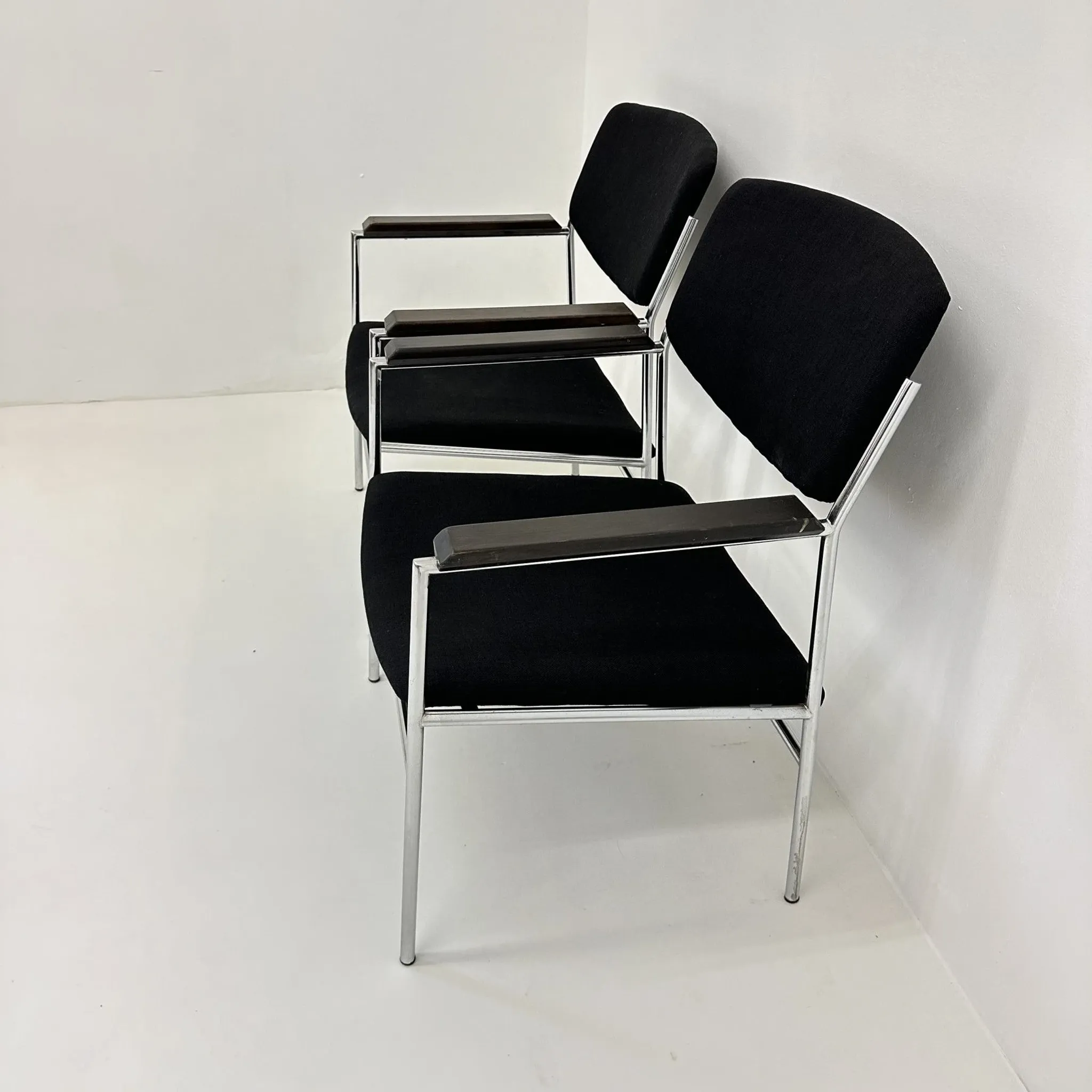 Gijs van der Sluis minimalist lounge chair, 1970s