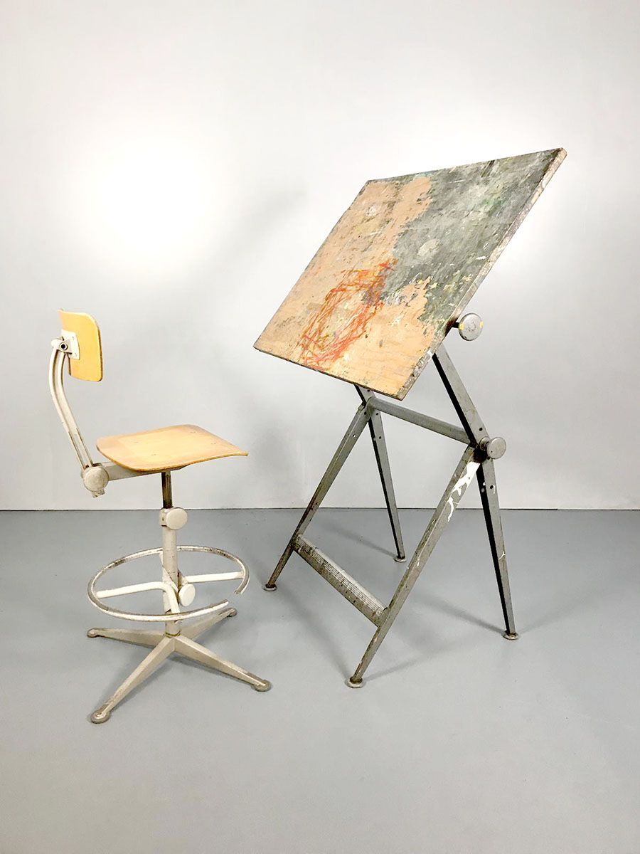 Vintage drawing table by Friso Kramer Rietveld for Ahrend de Cirkel