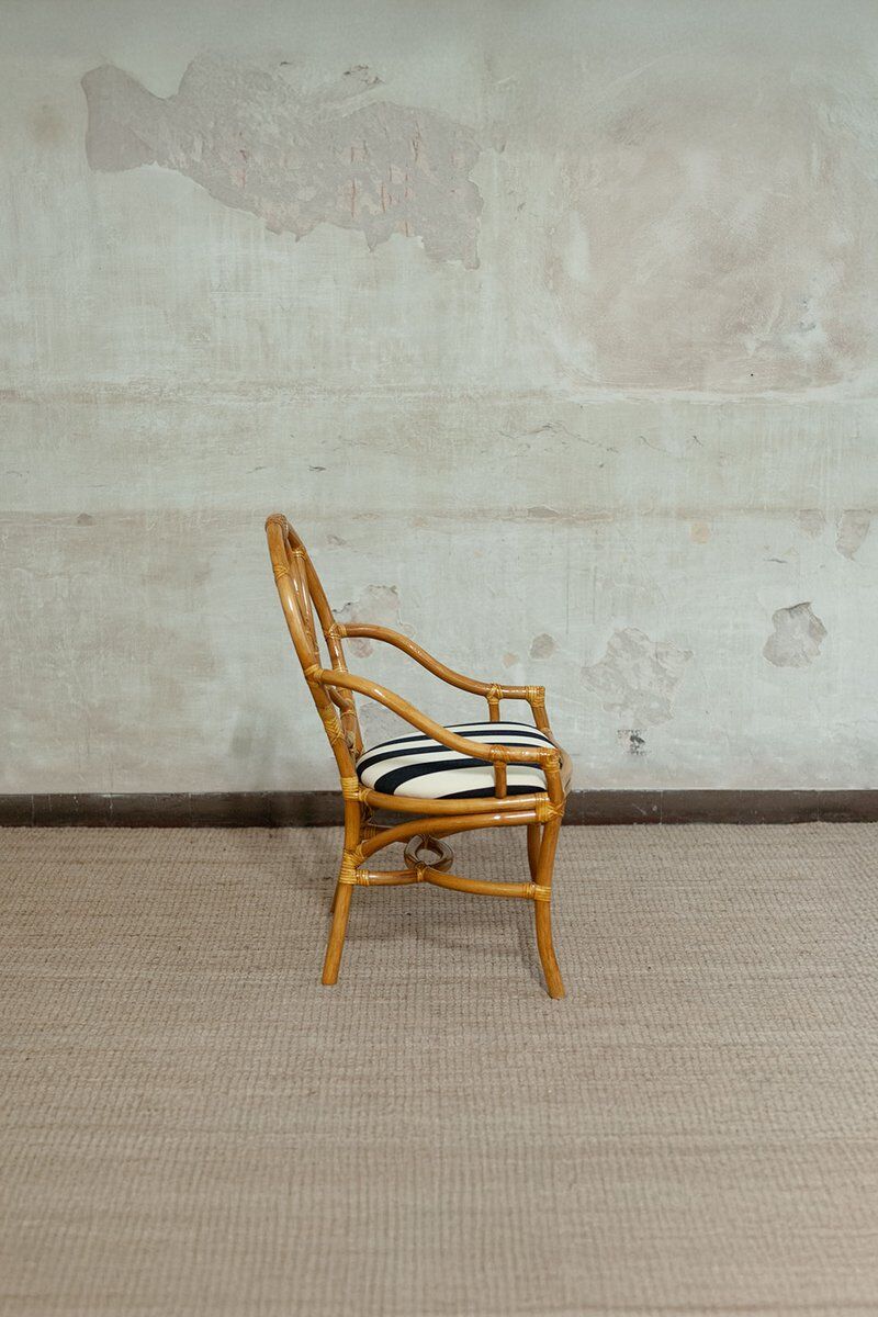 Vintage bamboo chairs, 1970s, set of 6