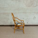 Vintage bamboo chairs, 1970s, set of 6