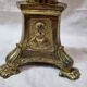 Church candlestick, lion's feet, nineteenth century