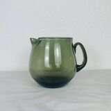 Vintage 60s smoked glass pitcher
