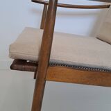 Scandinavian style armchair in solid wood – 1950s/60s