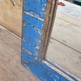 Old Art Deco mirror in Burmese teak