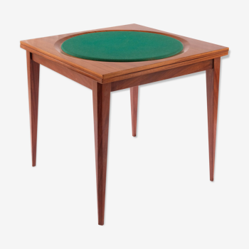 Mid-century square game table, italy, 1960s