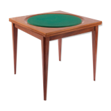 Mid-century square game table, italy, 1960s