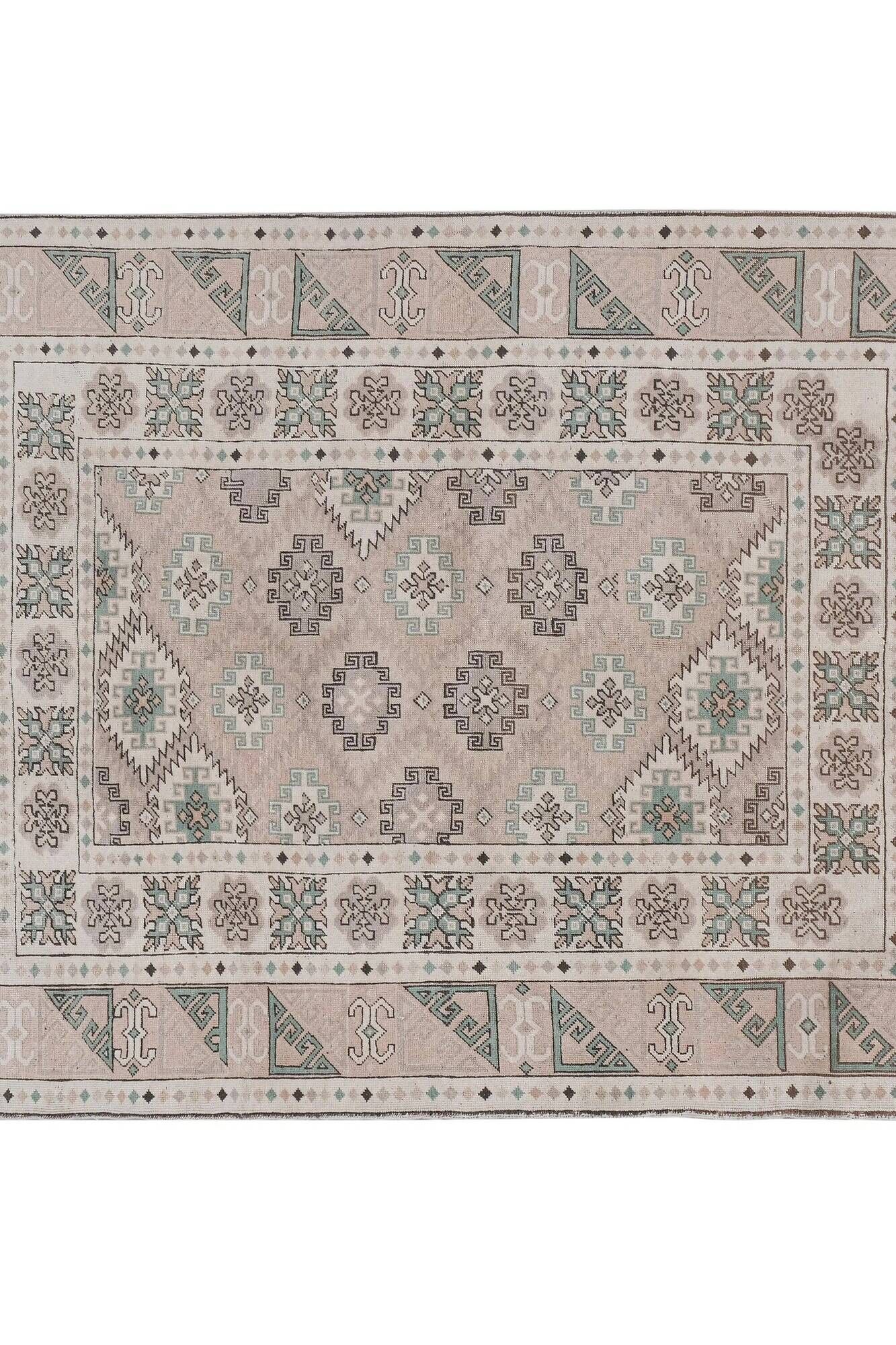 Vintage Turkish rug handmade 199x251 cm