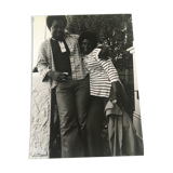 Portrait couple fashion 80s. USA