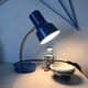 Blue desk lamp