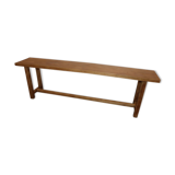 2 light oak benches