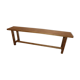 2 light oak benches
