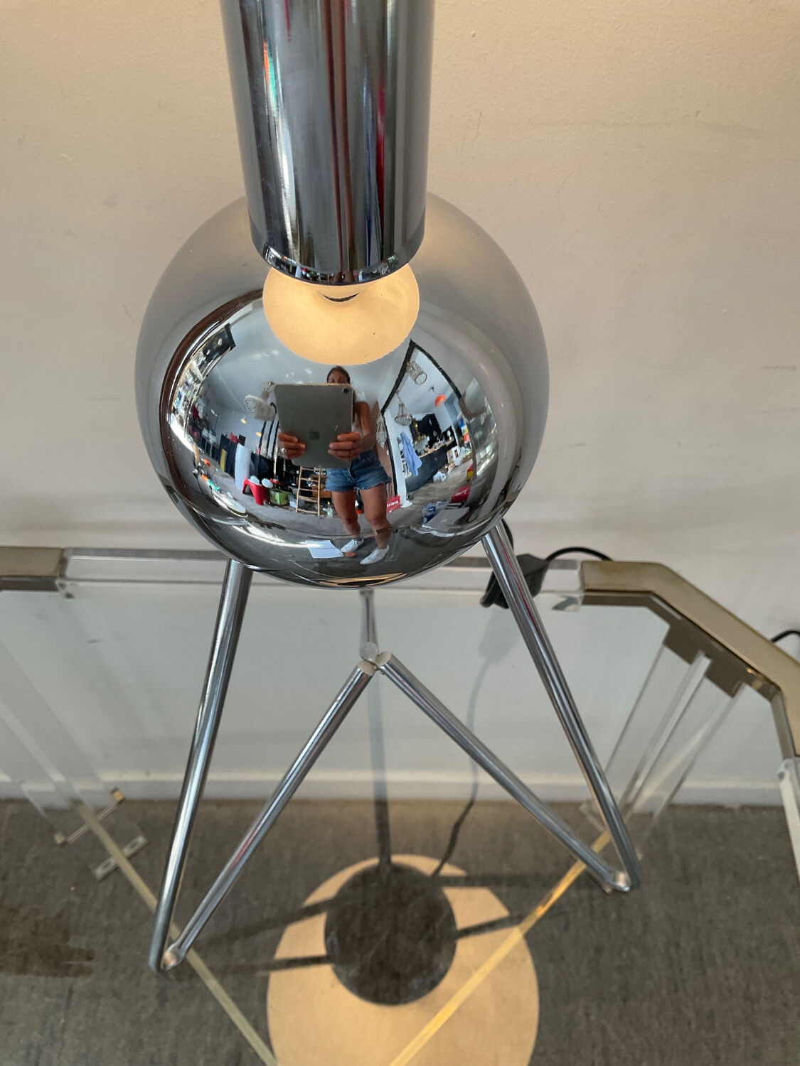 Space Age saucer lamp from the 70s