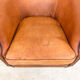 Vintage sheep leather club chair tub maastricht