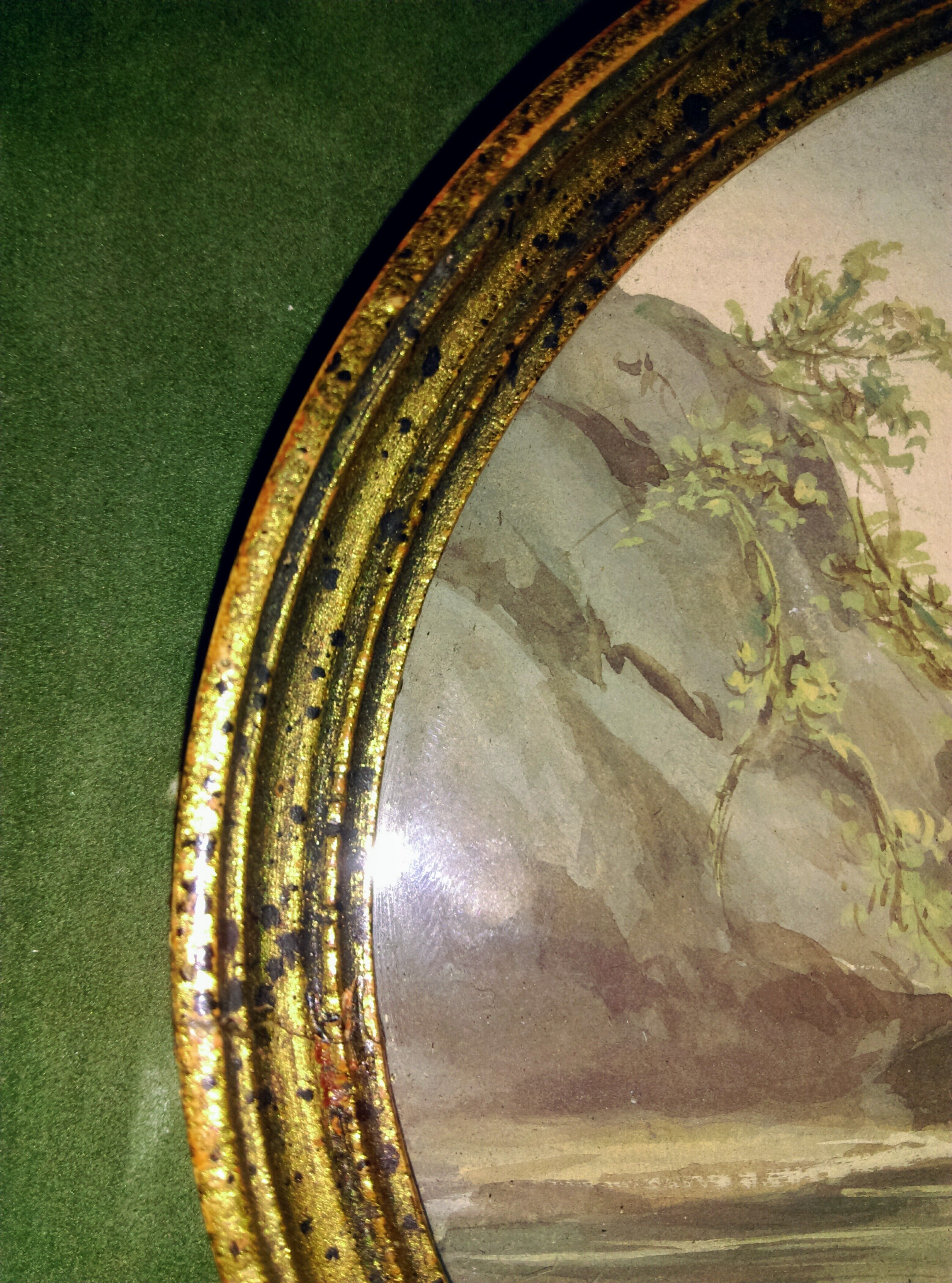 Pair of oval marines signed 19th