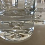 Set of 4 XL glasses Scandinavian bubble whiskey tumblers 500g in ringing crystal