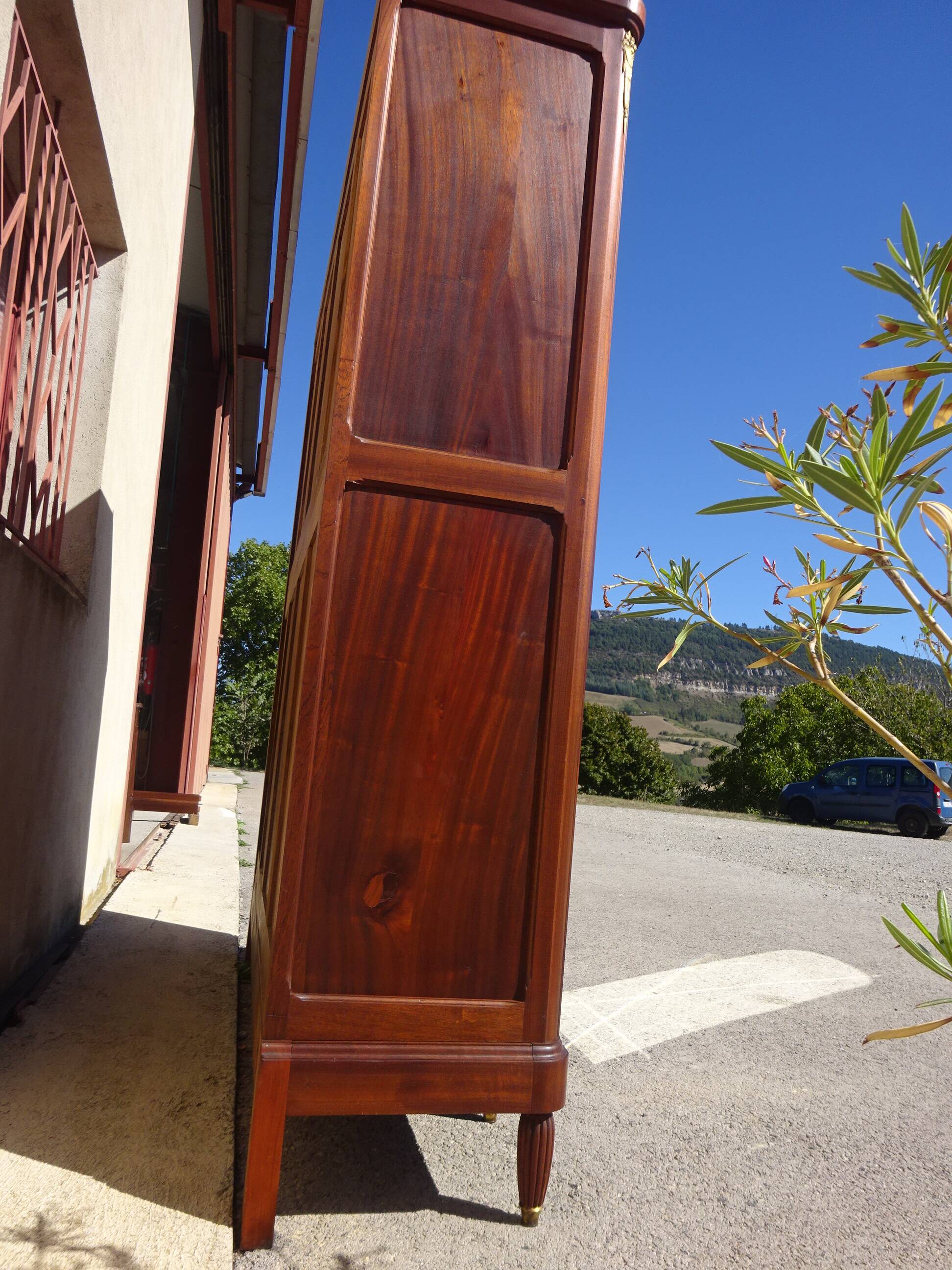 Louis XVI style mahogany cabinet
