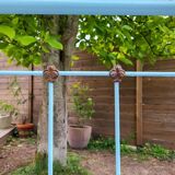 Wrought iron bench