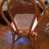 Rattan and bamboo chair