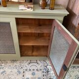 Khaki glass sideboard