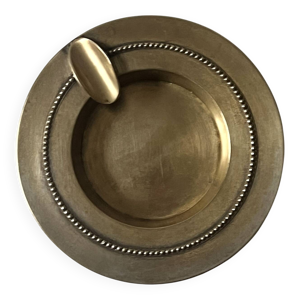 cendrier en laiton doré