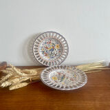 Pair of Rouen earthenware plates