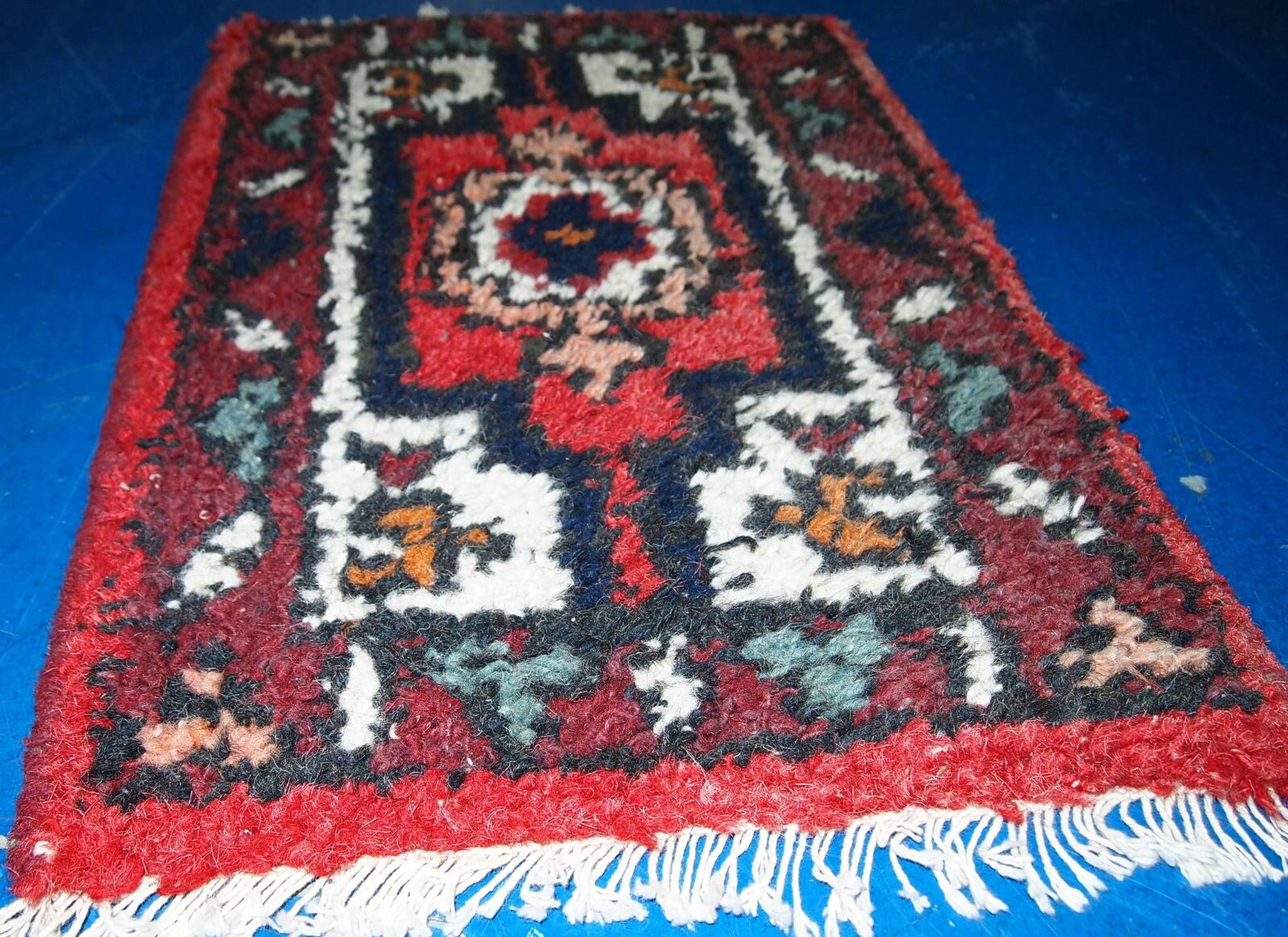 Tapis Vintage Hamadan en Laine, Années 1970, Élégance du Moyen-Orient
