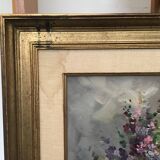 flower vase of a bouquet. Oil on canvas signed by Jean-Jacques Foulon (1923-1980)