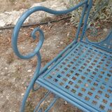 Large wrought iron rocking chair