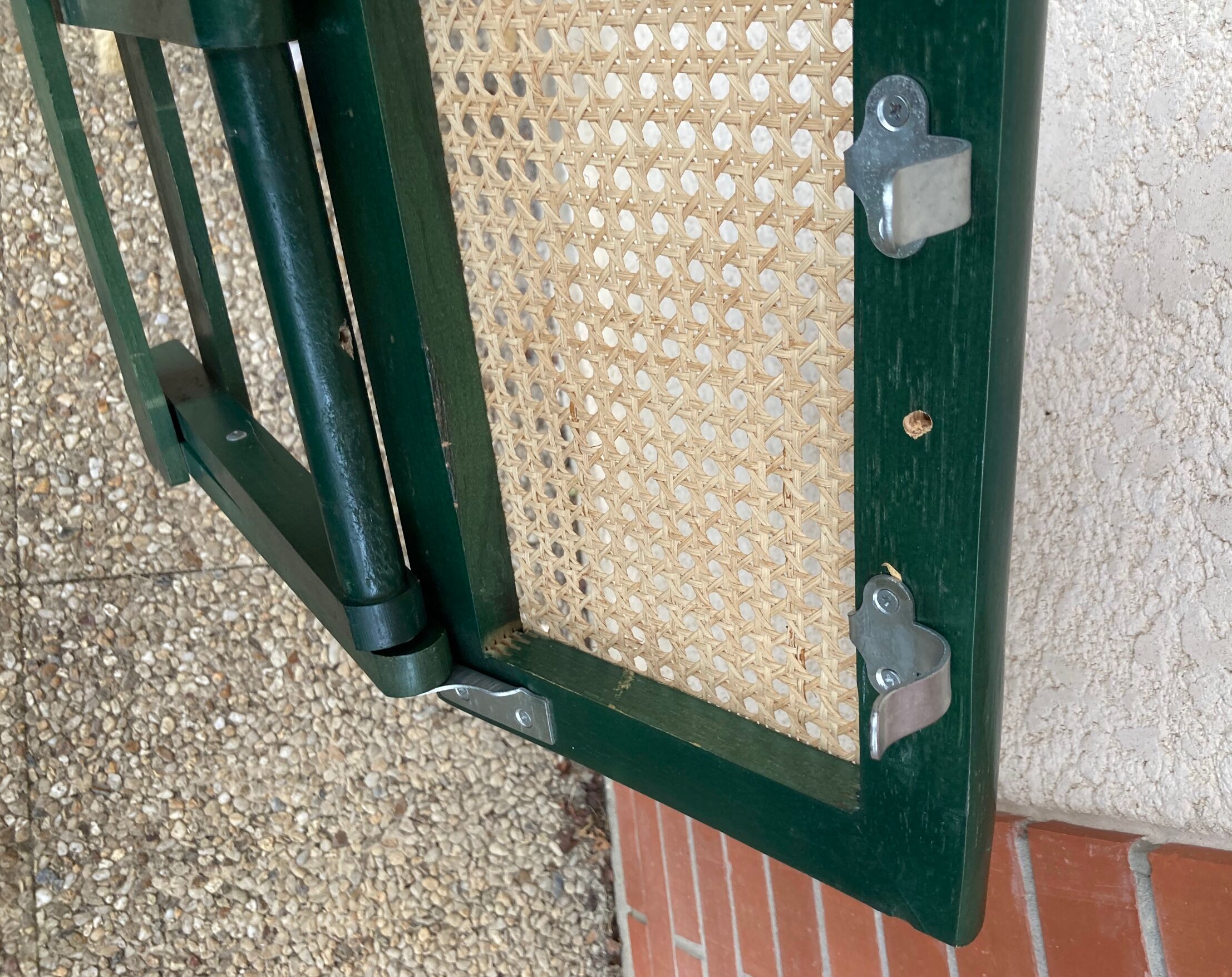 Folding stool in vintage canning