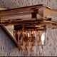 Vintage crystal wall sconce