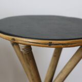 Tiki bar, rattan bar and two stools